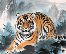 丹青绘虎魂，陈强法《虎啸山林画》独放异彩